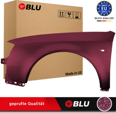 Image de BLU Aile Compatible avec Audi A6 C5 LZ3N Gauche Rot RubyRot | 1997-2001 | Avant | Peint| Prêt à Monter | Acier