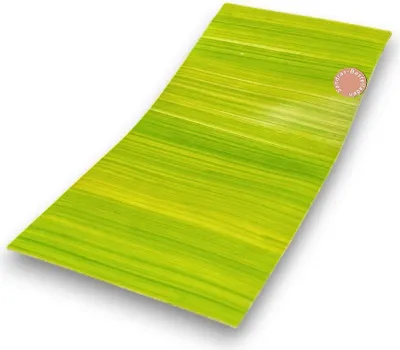 Produktbild von Sandras-Bastelladen - Handbemalt Schraffur - Kerzen Verzierwachsplatte - 200 x 100 x 0,5mm Hellgrün