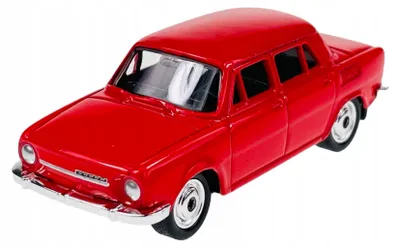 Produktbild von Welly Skoda 100 Metallmodell Rot 1:64