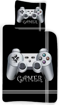 Produktbild von Komplet pościeli Gamer 2 szt. 135x200 cm (80x80 cm)