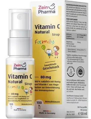 Produktbild von Vitamin C Natural 80 mg Family Sirup 50 ml