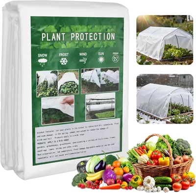 Produktbild von Gartenvlies 35 g/m², 2 m x 10 m, Wintervlies, Frostschutz, für Pflanzen