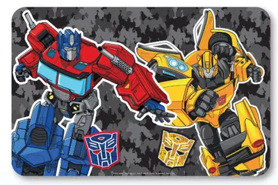 Produktbild von Transformers Tischset 43x28 cm – Abwischbares Kinder Platzset aus Kunststoff