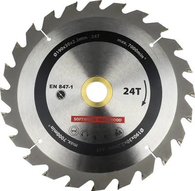 Image de Lame de scie circulaire pour bois 190 x 30 mm T30 - Par pièce
