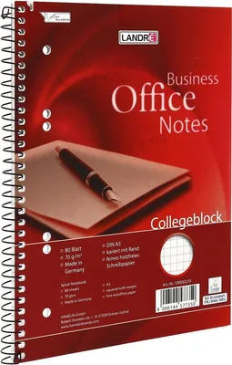 Produktbild von Kollegblock Work A5 kariert 70g/qm VE=5x80 Blatt