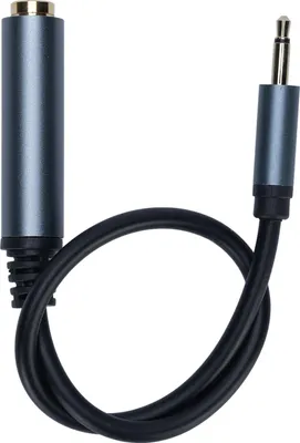 Obrázek produktu pro 6,35 mm jack na 3,5 mm konektor, zvukový kabel, jednokanálový prodlužovací kabel pro chytré telefony, tablety, mikrofony