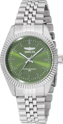Obrázok produktu pre Invicta Specialty 49217 Dámske Hodinky - Quartz Hnutie - Nerezová Oceľ so Zeleným Ciferníkom - 36 mm