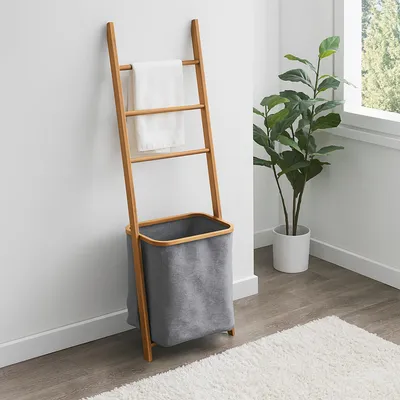 Produktbild von Wäscheleiter mit Wäschesack Stilvolle 2-in-1 Lösung