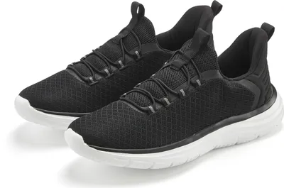 Produktbild von JOHN DEVIN Sneaker Halbschuhe, Freizeitschuhe, Turnschuh, Slip-On-Sneaker schwarz Größe 44