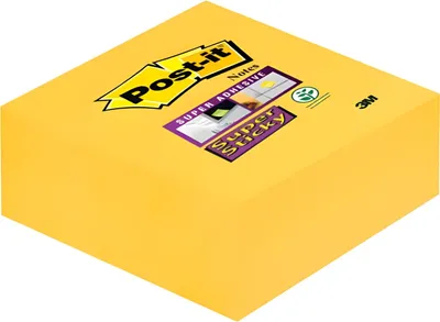 Obrázek produktu pro Post-it® SuperSticky 2014-S samolepicí kostka - 70 g, 76 x 76 mm, narcisově žlutá, 270 listů