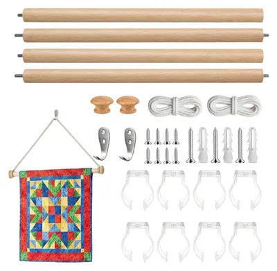 Image de Support en bois pour tapisseries murales, idéal pour les présentations décoratives