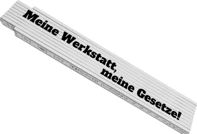 Produktbild von Meine Werkstatt, meine Gesetze Meterstab aus Holz