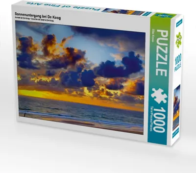 Produktbild von Calvendo Sonnenuntergang bei De Koog 1000 Teile Puzzle quer 640x480mm, Krone Elke; 7408826