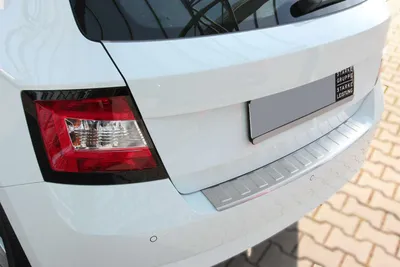 Immagine prodotto di Protezione Paraurti Acciaio Inox Opaco Per Skoda Fabia III Da 2014- Con Bisello