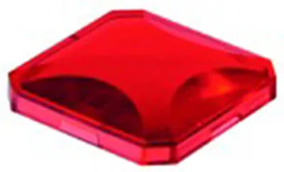 Produktbild von Georg Schlegel Kalotte, gewölbt transparent Farbe rot Ausführung beschreib- und beleuchtbar - 1 Stück