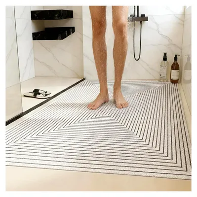 Produktbild von Rutschfeste Duschmatte 60x120 cm mit Ablauflöchern, schnell trocknend