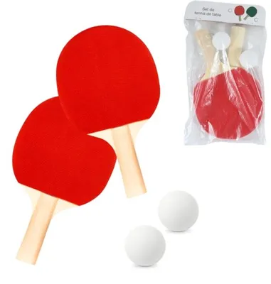 Obrázok produktu pre Súprava na stolný tenis s loptičkami 25,5 cm