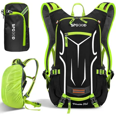 Produktbild von Fahrradrucksack 25L Wasserdicht Ultraleicht mit Regenschutz & Helmabdeckung für Damen & Herren