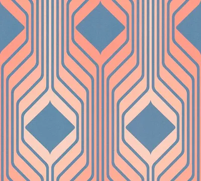Produktbild von Vliestapete 39532-2 Retro Chic Linien blau