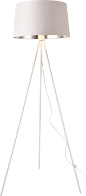 Immagine prodotto di Lampada da terra Manchester Lampada da terra a 3 gambe Lampada da terra 150 cm E27 metallo-tessuto bianco-argento
