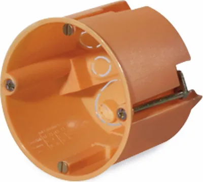 Image de Boîte de jonction d'appareils à paroi creuse profonde orange HW Ø68x61mm IP30 Kst E117
