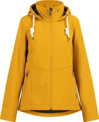 Produktbild von ICEBOUND damen softshelljacke - senf, XS