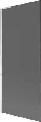 Produktbild von Mexen Next L Badewannenfaltwand 1-flügelig 80 x 150 cm, graphit, gebürsteter Nickel - 895-080-000-03-40-97