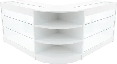 Immagine prodotto di Set di banconi espositivi LED Apollo, modello LM60 + K1200 (2 pezzi) – Bianco