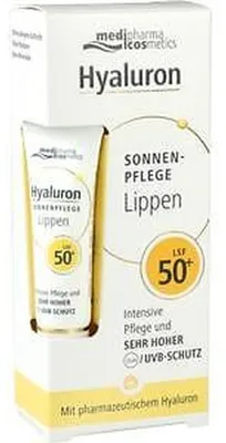 Imagen del producto de Crema protectora solar para labios, Hyaluron, con factor de protección solar 50+, 7 ml