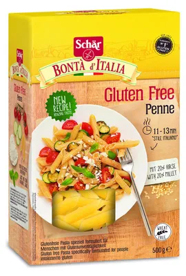 Produktbild von Dr. Schar Penne Pasta, 500 g, 6 Stück