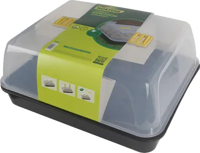 Produktbild von Rapid Grow Mini-Gewächshaus aus Polypropylen für Samen, Schwarz/Transparent
