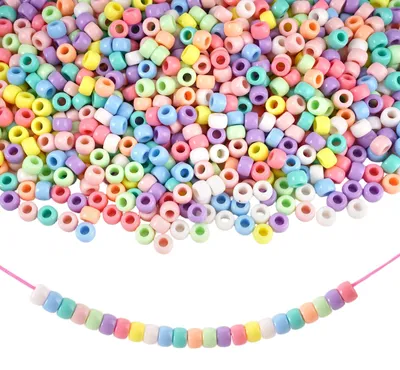 Productafbeelding van Pony kralen - 8 mm diameter - Kralen voor knutselwerk, geschikt om aan een draad te rijgen - 2052 stuks