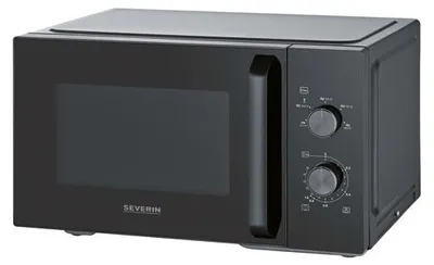Zdjęcie produktu dla Severin MW 7796, Blat, Mikrofalówka Solo, 28 l, 900 W, Obrotowy, Czarny