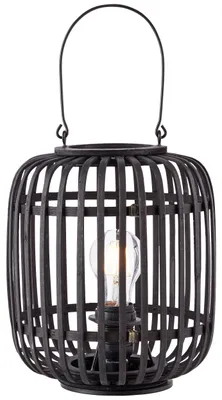 Produktbild von Brilliant Tischleuchte Woodrow Holz/Schwarz Bambus Ø21,5cm max. 60W E27 mit Schalter