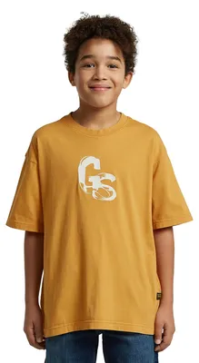 Productafbeelding van G-STAR jongens oversized T-shirt, geel (Saffron D29777-01-782), maat 8