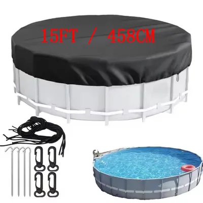 Obrázek produktu pro 210D Kryt na bazén kulatý | Kryt na letní a zimní bazén Odolný proti UV záření ∅ 15FT/458cm