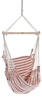 Produktbild von Chico Hängesessel Baumwolle beige-rot Hängestuhl