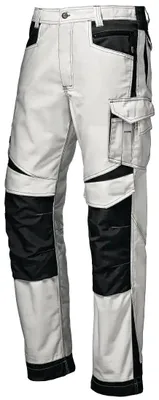 Productafbeelding van Sir Safety Industrial werkbroek voor heren, ripstop materiaal met Cordura kniestukken, maat 54, kleur: wit