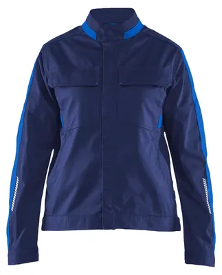Produktbild von Blakläder Damen Industrie Jacke Stretch 4443, Farbe:Marineblau/Kornblau, Größe:M
