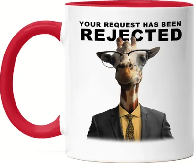 Produktbild von Your Request Has Been Rejected Beutel  Büro-Beutel Beamter Behörde Lustig Humorvoll Giraffe