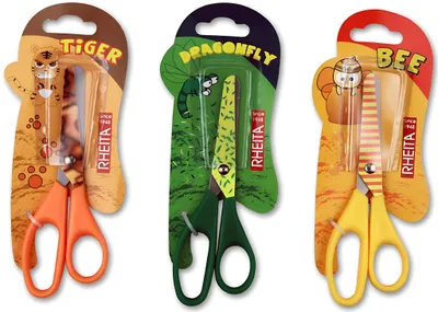 Produktbild von Kinderbastelschere, 3 verschiedene Motive, 13.5 cm, runde Ausführung