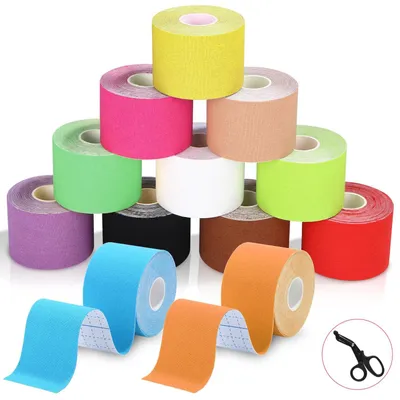 Image de Omgoods - Lot de 12 bandes de kinésiologie pour les activités sportives