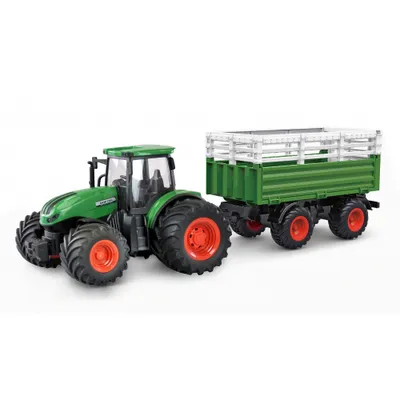 Obrázek produktu pro Amewi RC Traktor mit Viehtransporter    LiIon 500mAh grün/6+