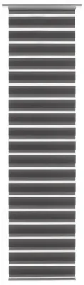 Produktbild von Lichtdurchlässiger Flächenvorhang Paneelvorhang - Grau - 60 x 245 cm - Mit Aluminiumrahmen - Für Tag und Nacht