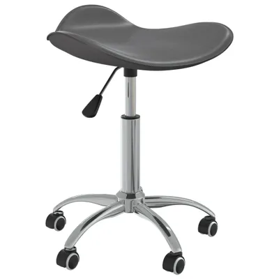 Image de vidaXL Chaise de bureau Gris Similicuir