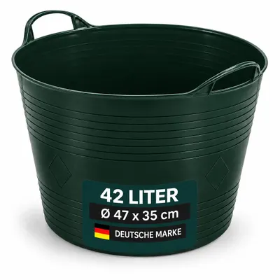 Produktbild von Flexibler Mehrzweckkorb aus Kunststoff 40 Liter in Grün
