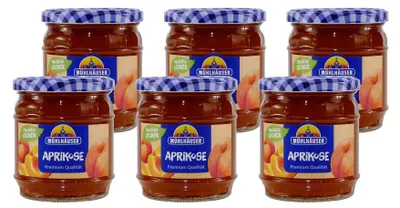 Produktbild von Mühlhäuser Aprikose Konfitüre (8 x 0,45 Kg)