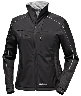 Immagine prodotto di Giacca da lavoro softshell da donna Sir Safety Shark, antivento e idrorepellente, nera, taglia XL