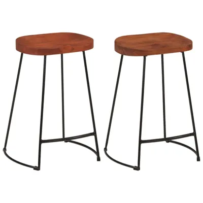 Immagine prodotto di Sgabello Gavin 2 pezzi 45x40x63 cm in legno massiccio di mango
