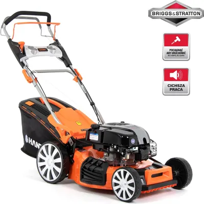 Image de Tondeuse à gazon avec bac de ramassage motorisé 161cc 3,64 CV